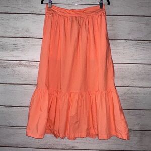 a new day Peach Midi Skirt Size Medium 
Church School Office Lightweight Cutr